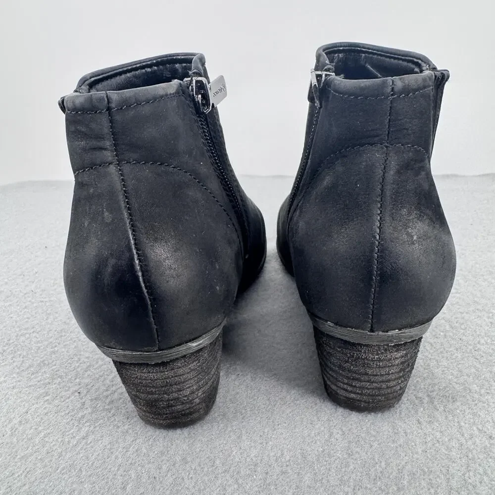 Blondo Waterproof Bootie Boots Womens Size 9‎ Black Nubuck Ankle B4935 017
